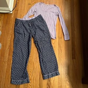 Victoria’s Secret Lavender and Blue Floral Pajama Set